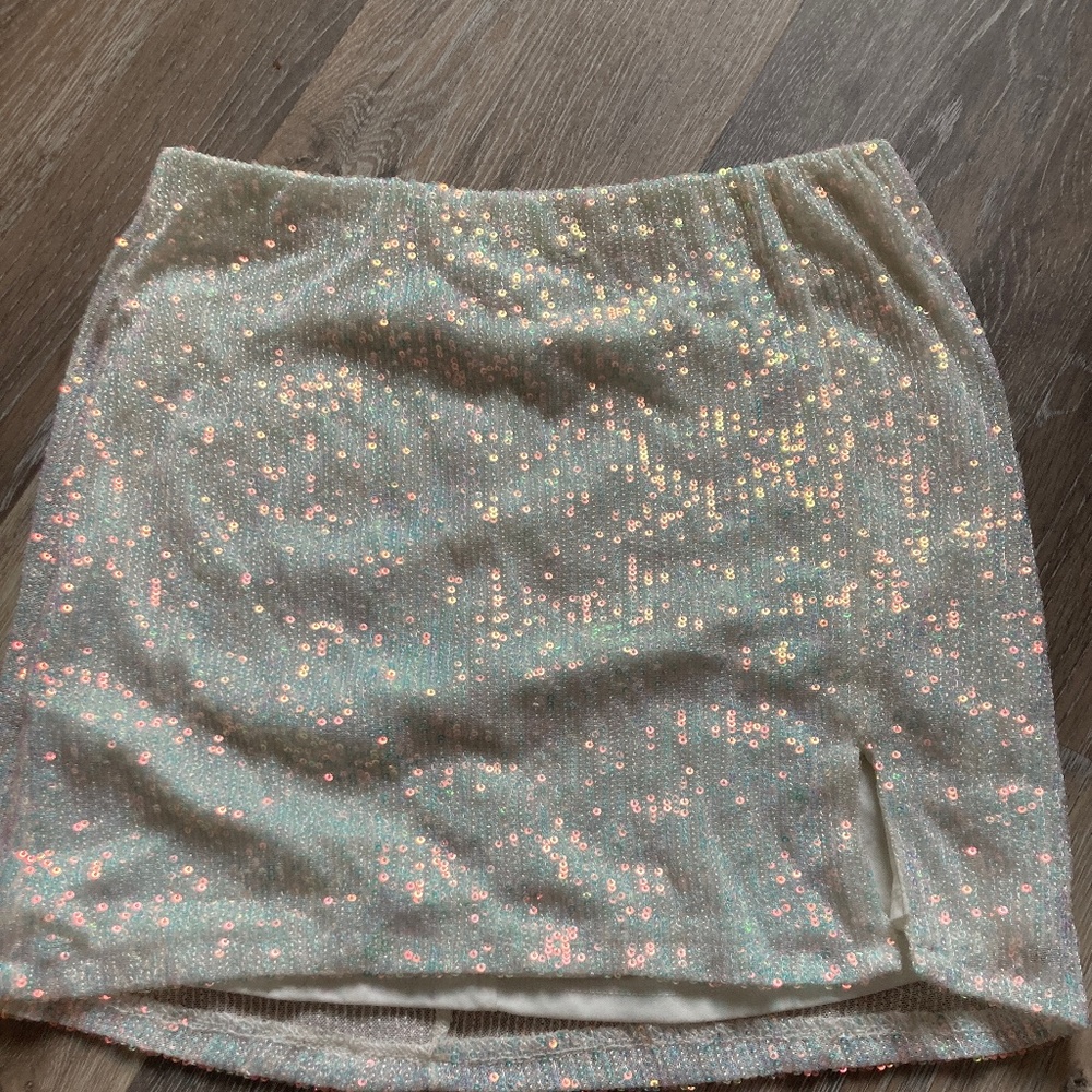ART CLASS Sequin Skirt With Slit